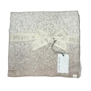 NWT Barefoot Dreams CozyChic Lite Confetti Scarf Cream Taupe